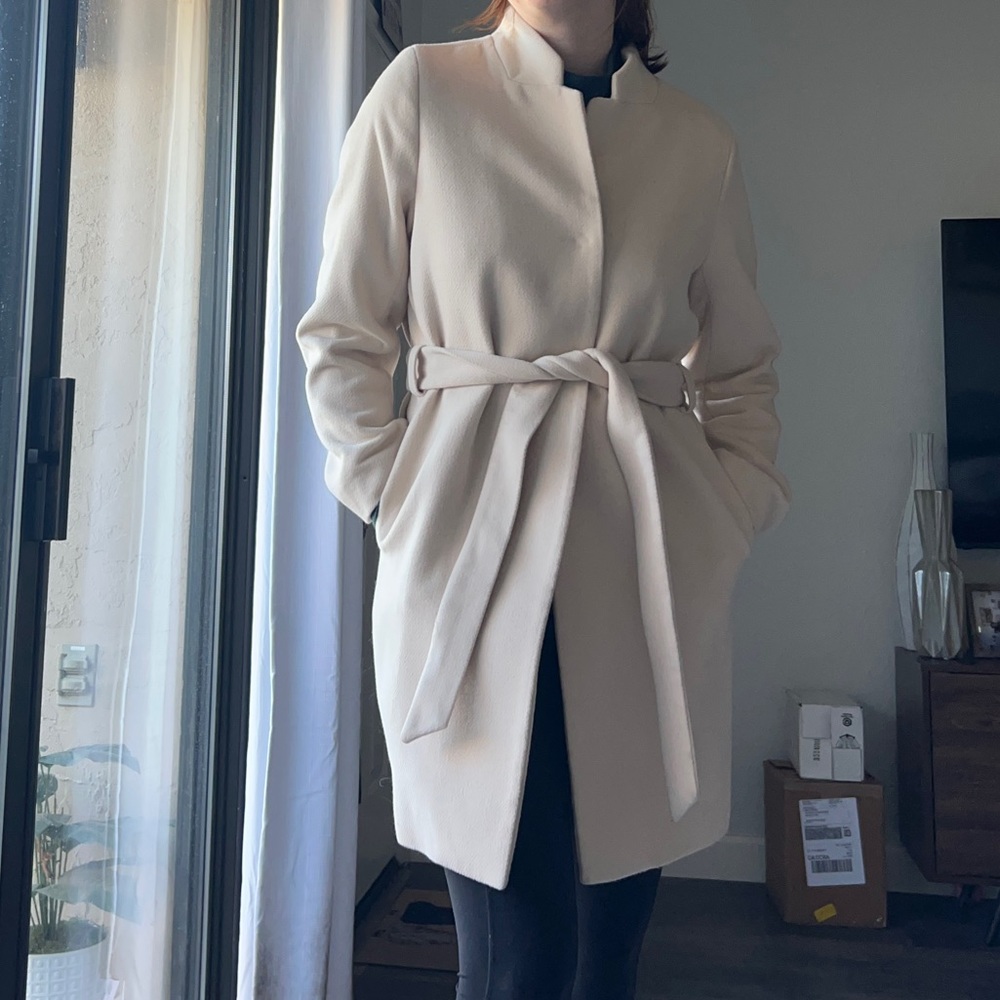 H&M Blush Pink Pea Coat
